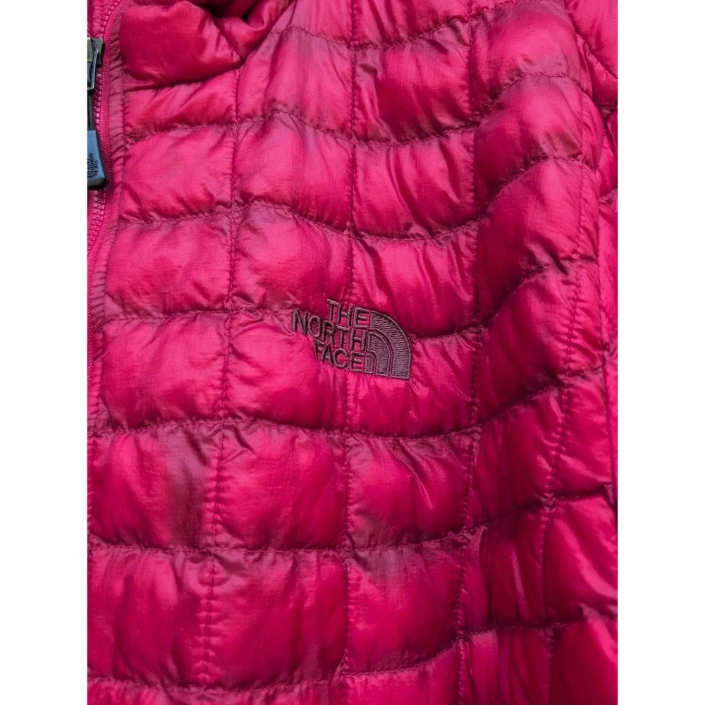 North Face Hooded Thermoball Full Zip Ultralight Puffer Jacket Red Mens Size‎ XL